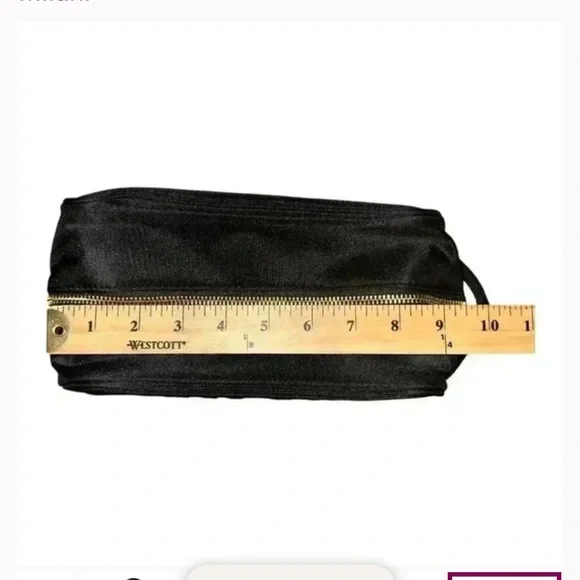 COSMETIC BAG Milani Black with Gold Logo NWOT - Picture 5 of 6